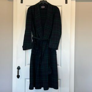 Vintage Pendleton Blue/Green Wool Robe